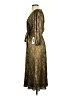 DKNY 100% Polyester Metallic Gold Cocktail Dress Size 4 - photo 5