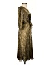DKNY 100% Polyester Metallic Gold Cocktail Dress Size 4 - photo 4