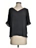 Ann Taylor LOFT 100% Polyester Black Short Sleeve Blouse Size S - photo 1