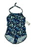 Crane Print Blue One Piece Swimsuit Size XL - photo 1