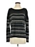 Garnet Hill 100% Linen Stripes Black Pullover Sweater Size S - photo 1