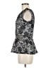 Studio Y 100% Polyester Silver Sleeveless Blouse Size M - photo 5