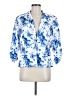 89th & Madison Print Blue Blazer Size M - photo 1