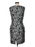 David Warren 100% Polyester Graphic Silver Cocktail Dress Size 10 - photo 2