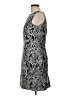 David Warren 100% Polyester Graphic Silver Cocktail Dress Size 10 - photo 5