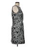 David Warren 100% Polyester Graphic Silver Cocktail Dress Size 10 - photo 4