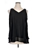 Lane Bryant 100% Polyester Black Sleeveless Blouse Size 14 - photo 1