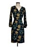 J.Crew 100% Polyester Print Blue Casual Dress Size 0 - photo 1