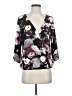 Abbeline 100% Polyester Purple 3/4 Sleeve Blouse Size XS - photo 1