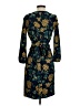 J.Crew 100% Polyester Print Blue Casual Dress Size 0 - photo 2