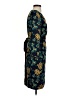 J.Crew 100% Polyester Print Blue Casual Dress Size 0 - photo 4
