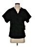 Persifor 100% Cotton Black Short Sleeve Blouse Size XS - photo 1