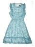 Aqua 100% Polyester Floral Blue Dress Size 14 - 16 - photo 1