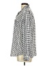 Ann Taylor LOFT Houndstooth Silver Long Sleeve Blouse Size M - photo 5
