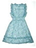 Aqua 100% Polyester Floral Blue Dress Size 14 - 16 - photo 2