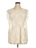 Sandro Ferrone Ivory Sleeveless Blouse Size XL (estimated) - photo 1