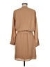 Three Eighty Two 100% Polyester Solid Tan Casual Dress Size M - photo 2