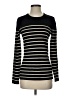 J. McLaughlin Stripes Black Pullover Sweater Size S - photo 1