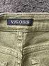 Vigoss Solid Green Khaki Shorts Size 24 waist - photo 3