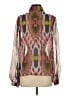 Lavender Brown 100% Polyester Pink Long Sleeve Blouse Size S - photo 2