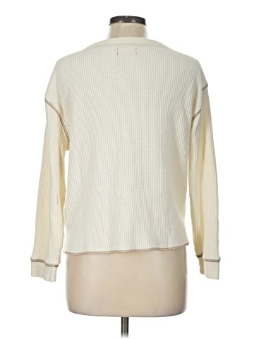 Madewell Waffle Split-Neck Crop Tee (view 2)