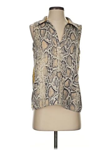 Zara Basic Sleeveless Button-Down Shirt (view 1)
