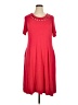 Catherines Red Casual Dress Size 0X - photo 1