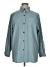 Sag Harbor Solid Teal Long Sleeve Blouse Size 16 - photo 1