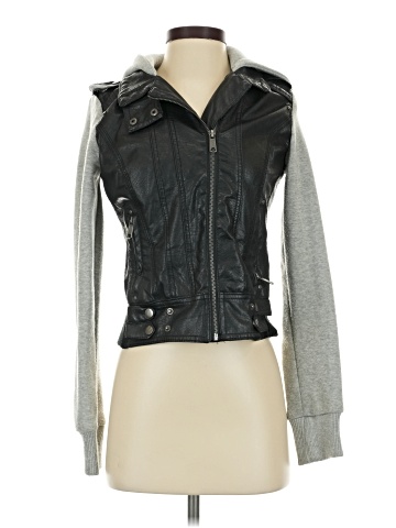 I Love Boy Meets Girl by Boy Meets Girl Faux Leather Jacket (view 1)