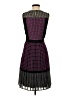 Halogen 100% Polyester Houndstooth Purple Cocktail Dress Size 4 - photo 2