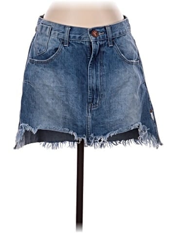 ONE X ONETEASPOON Denim Skirt (view 1)