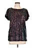 Cable & Gauge Silver Short Sleeve Blouse Size L - photo 1