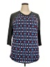 Lularoe Blue 3/4 Sleeve T-Shirt Size 24 - 26 - photo 1