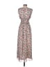 Max Studio 100% Polyester Floral Gray Casual Dress Size S (estimated) - photo 2