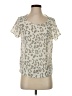 Mary Square Ivory Short Sleeve Top Size S - photo 1