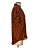 CAbi 100% Polyester Animal Print Brown Short Sleeve Blouse Size XXS - photo 4
