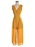 Sienna Sky 100% Polyester Solid Yellow Jumpsuit Size S - photo 1