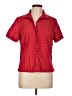 Westbound 100% Cotton Red Short Sleeve Blouse Size L - photo 1