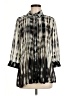 Fever 100% Polyester Graphic Black 3/4 Sleeve Blouse Size S - photo 1
