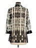 Fever 100% Polyester Graphic Black 3/4 Sleeve Blouse Size S - photo 2