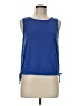 Green Envelope Blue Sleeveless Blouse Size M - photo 1