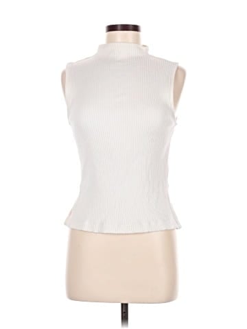 Madewell Side-Slit Mockneck Tank (view 1)