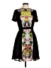 Prabal Gurung 100% Polyester Graphic Black Cocktail Dress Size 6 - photo 1