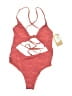 Berlook Hearts Red One Piece Swimsuit Size M - photo 1