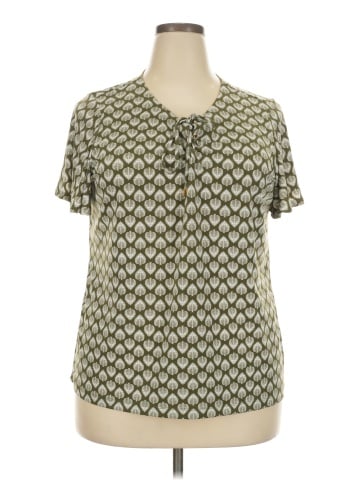 Liz Claiborne Career Short Sleeve Blouse (view 1)