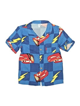 Disney Pixar Short Sleeve Button Down Shirt