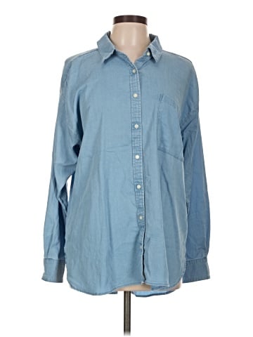 Ann Taylor LOFT Outlet Long Sleeve Button-Down Shirt (view 1)