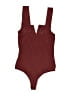 Rockin' C Chevron-herringbone Burgundy One Piece Swimsuit Size S - photo 2