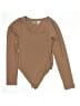 Sofia Jeans by Sofia Vergara Tan Bodysuit Size M - photo 1
