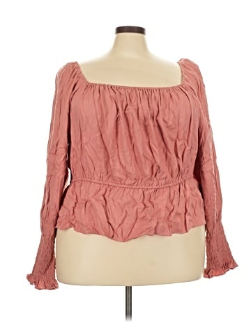 ELOQUII Elements Long Sleeve Blouse (view 1)